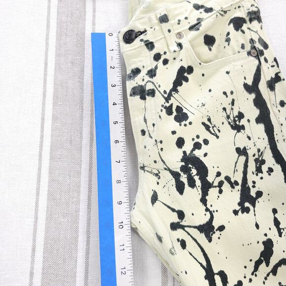 Rag & Bone Jeans Womens Paint Splatter Ankle Punk Rock Artsy Chaotic Acid‎ Wash - Picture 11 of 11